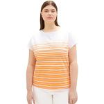 Reduzierte Orange Tom Tailor T-Shirts für Damen Größe L Große Größen 