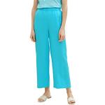 Reduzierte Cyanblaue Unifarbene Business Tom Tailor Business-Hosen aus Viskose für Damen Weite 36 für Partys für den für den Sommer 