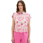 Pinke Kurzärmelige Tom Tailor Hemdblusen für Damen Größe XS für Partys 