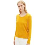 Reduzierte Gelbe Tom Tailor Rundhals-Ausschnitt Rundhals-Pullover für Damen Größe XXL 