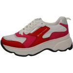 Reduzierte Rote Tom Tailor Low Sneaker für Damen Größe 40 
