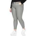 Grüne Tom Tailor Alexa Stretch-Jeans mit Reißverschluss aus Denim für Damen Weite 34 