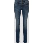 Blaue Tom Tailor Alexa Bio Slim Fit Jeans aus Denim für Damen Größe XXL Weite 27, Länge 30 