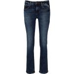 Reduzierte Blaue Tom Tailor Alexa Straight Leg Jeans aus Denim für Damen Größe XS Weite 27, Länge 32 