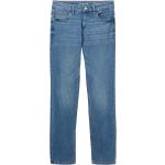 Blaue Unifarbene Tom Tailor Alexa Straight Leg Jeans aus Denim für Damen Größe XXL Weite 26, Länge 30 