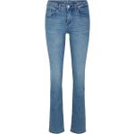 Blaue Unifarbene Tom Tailor Alexa Straight Leg Jeans aus Denim für Damen Größe XS Weite 27, Länge 32 