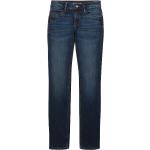 Blaue Unifarbene Tom Tailor Alexa Straight Leg Jeans aus Denim für Damen Weite 29, Länge 30 