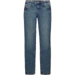 Blaue Unifarbene Tom Tailor Alexa Straight Leg Jeans aus Denim für Damen Größe XS Weite 31, Länge 32 