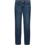 Blaue Tom Tailor Alexa Bio Straight Leg Jeans aus Denim für Damen Weite 28, Länge 30 