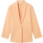 Reduzierte Orange Unifarbene Tom Tailor Baumwollblazer aus Baumwolle für Damen Größe XXL 