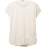 Reduzierte Weiße Unifarbene Tom Tailor T-Shirts für Damen Größe XXL 