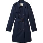 Reduzierte Blaue Unifarbene Tom Tailor Trenchcoats für Damen Größe L 