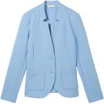 Reduzierte Blaue Unifarbene Tom Tailor Baumwollblazer aus Baumwolle für Damen Größe XS 