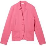 Reduzierte Rosa Unifarbene Tom Tailor Baumwollblazer aus Baumwolle für Damen Größe M 