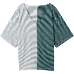 Grüne Gestreifte Tom Tailor T-Shirts für Damen Größe M 