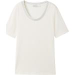 Weiße Gestreifte Tom Tailor T-Shirts für Damen Größe 3 XL 