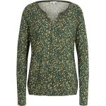 Reduzierte Grüne Langärmelige Tom Tailor Henleykragen Henley-Shirts für Damen Größe XL für den für den Frühling 