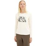 Reduzierte Langärmelige Tom Tailor Bio T-Shirts für Damen Übergrößen für den für den Herbst 