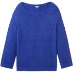 Reduzierte Blaue Unifarbene Tom Tailor Strickpullover für Damen Größe XL 