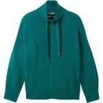 Reduzierte Grüne Unifarbene Tom Tailor Damencardigans mit Reißverschluss Größe S 