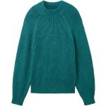 Reduzierte Grüne Unifarbene Tom Tailor Stehkragen Strickpullover für Damen Größe XXL 