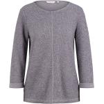 Reduzierte Graue 3/4-ärmelige Tom Tailor Damensweatshirts Größe 3 XL für den für den Herbst 