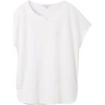 Weiße Unifarbene Tom Tailor T-Shirts für Damen Größe M 