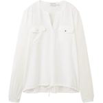 Reduzierte Weiße Unifarbene Langärmelige Tom Tailor Damenlongsleeves & Damenlangarmshirts Größe 3 XL 