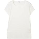Weiße Unifarbene Tom Tailor T-Shirts für Damen Größe XXL 