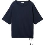 Blaue Unifarbene Tom Tailor T-Shirts für Damen Größe XS 