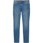 Blaue Unifarbene Tom Tailor Tapered Jeans aus Denim für Damen Weite 33, Länge 32 