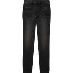Reduzierte Schwarze Unifarbene Tom Tailor Tapered Jeans aus Denim für Damen Größe XS Weite 30, Länge 32 