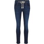 Blaue Unifarbene Tom Tailor Tapered Jeans aus Denim für Damen Größe XS Weite 34, Länge 30 
