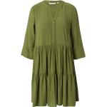 Olivgrüne Babydoll-Kleider aus Denim für Damen Größe XL 
