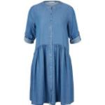 Blaue Tom Tailor Denim Herbstkleider aus Denim für Damen Größe XL 