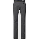 Anthrazitfarbene Tom Tailor Denim Chino-Jeans mit Gürtel aus Baumwolle für Herren Weite 32, Länge 34 