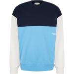 Himmelblaue Color Blocking Tom Tailor Denim Rundhals-Ausschnitt Herrensweatshirts Größe XXL 