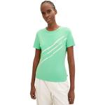 Reduzierte Grüne Kurzärmelige Tom Tailor Denim T-Shirts für Damen Größe XL für Partys 