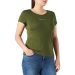 Reduzierte Olivgrüne Kurzärmelige Tom Tailor Denim T-Shirts für Damen Größe L 