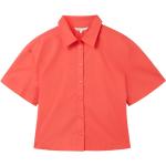 Rote Unifarbene Tom Tailor Denim Damenjeanshemden aus Denim Größe L 