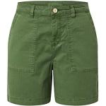 Grüne Tom Tailor Denim Jeans-Bermudas mit Reißverschluss aus Twill für Damen Größe S 
