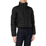 Reduzierte Schwarze Tom Tailor Denim Mini Stehkragen Winterjacken mit Reißverschluss schmutzabweisend für Damen Größe XL für den für den Winter 