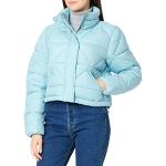 Reduzierte Blaue Tom Tailor Denim Mini Stehkragen Winterjacken mit Reißverschluss schmutzabweisend für Damen Größe S für den für den Winter 