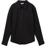Reduzierte Schwarze Unifarbene Tom Tailor Denim Damenjeanshemden aus Denim Größe S 