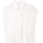 Weiße Unifarbene Tom Tailor Denim Hemdblusen für Damen Größe L 