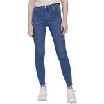 Reduzierte Blaue Tom Tailor Denim Skinny Jeans mit Reißverschluss aus Denim für Damen 