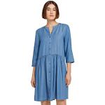 Reduzierte Blaue Tom Tailor Denim Mini Freizeitkleider aus Denim für Damen Größe M für Zeremonien für den für den Frühling 