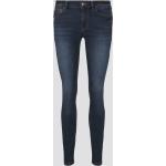 Blaue Unifarbene Tom Tailor Denim Skinny Jeans aus Denim für Damen Größe XXL Weite 26, Länge 30 