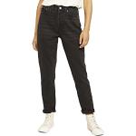 Schwarze Mom Atmungsaktive Tom Tailor Denim Mom-Jeans mit Reißverschluss aus Denim für Damen Größe XL 