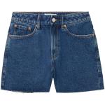 Blaue Unifarbene Tom Tailor Denim Jeans-Shorts aus Denim für Damen Größe M für den für den Sommer 
